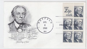 TurtlesTradingPost- Frank Lloyd Wright Booklet 1968 #1280a FDC Artmaster Cachet - Picture 1 of 1
