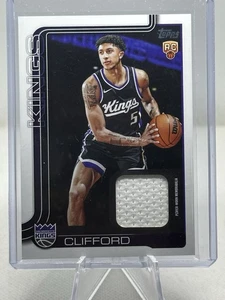 2025-26 Topps Nique Clifford RC Real Ones Relic Player Worn #FRO-NC Rookie - Picture 1 of 9
