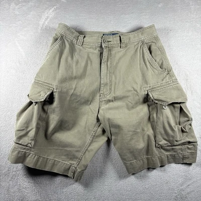 Vintage Polo Ralph Lauren Cargo Paratrooper Shorts Men’s 32 Khaki Distress #1270 - Image 1 of 4