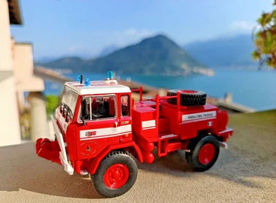 VIGILI DEL FUOCO Fiat Iveco 75 Antincendio Boschivo 1980  Die Cast Model 1/43 - Immagine 1 di 4