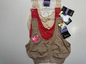 NWT 3 Bali Comfort Revolution Seamless Crop Top X025 0250 Size M Multicolor - Picture 1 of 5