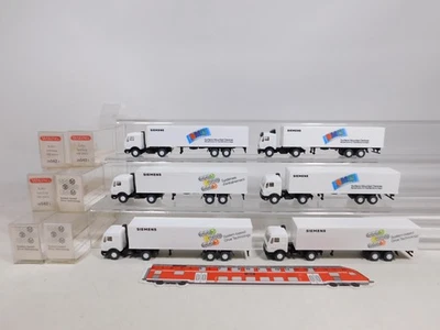 6X Wiking H0 1:87 Sattelzug/SZ MB Siemens: 29 542 1 Ecc Mint+Box #DD735-0,5 - Immagine 1 di 4