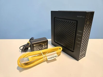 Motorola SB6120 SURFboard Cable Modem, Black, With Power Supply. DOCSIS 3.0 - Image 1 of 4