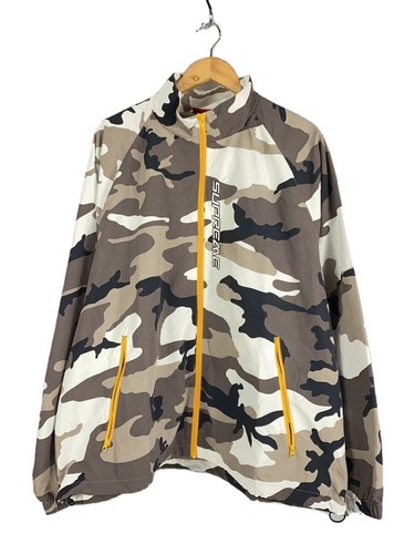 Giacca da pista Supreme con zip a contrasto XL Nylon Camouflage usata