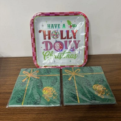 Dolly Parton Napkins Green 2 packs 16 each & Paper Plates 1 pack 8 plates - Image 1 of 4