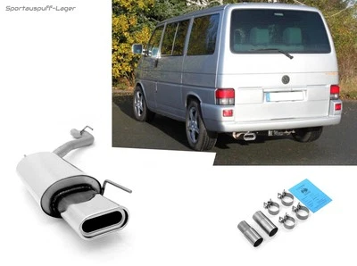 Fox Sportauspuff VW T4 Bus Transporter Caravelle Multivan 160x80 flachoval - Bild 1 von 4