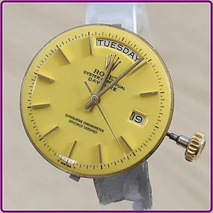 Rolex Cal 1556 Hombre 36mm DÍA-FECHA NO JUEGO RÁPIDO AUTOMÁTICO Movimiento.Repintado - Imagen 1 de 11