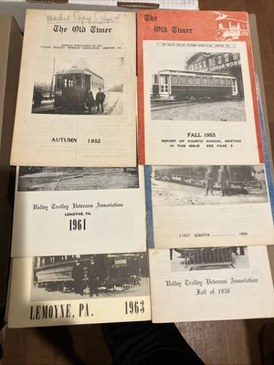 LEMOYNE VALLEY TROLLEY RAILROAD OLD TIMER 6 cópias 1952-1963 - Imagem 1 de 4