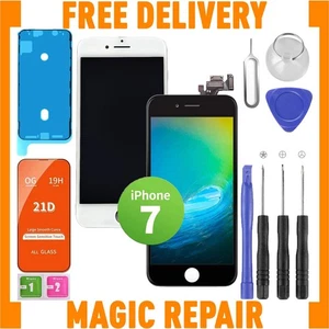For iPhone 7 Prime black/white Screen Replacement + Digitizr +Tools+Protector UK - Picture 1 of 10