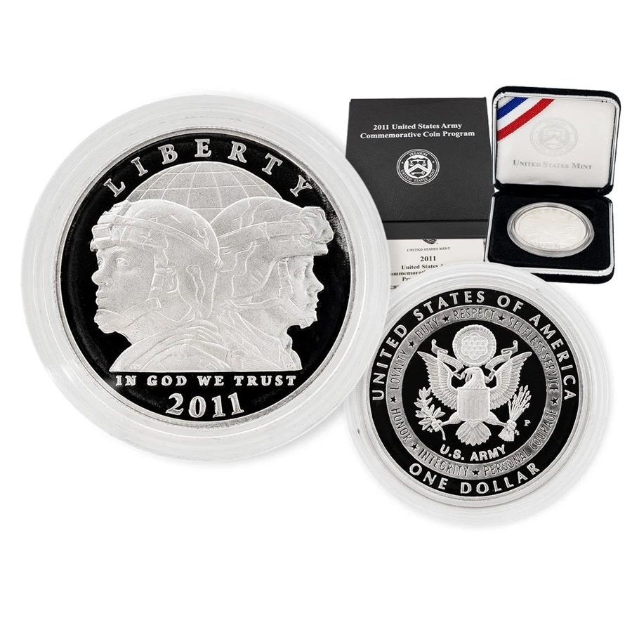 2011 United States Army Commemorative Coin Program Proof Silver Dollar - Image 1 of 1