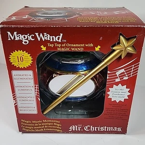 Mr. Christmas Zauberstab Ornament runder Bahnhof animiert Musical 2011 EUC - Bild 1 von 6