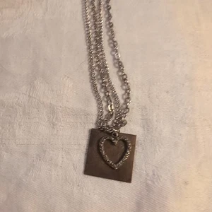 Vintage Double Chain Charm Necklace - Picture 1 of 4