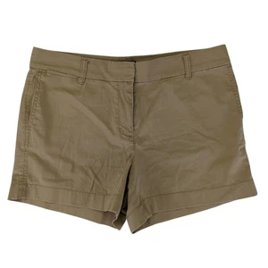 J.Crew 4" Stretch Chino Shorts Tan Women's Size 8 Cotton G2331 Preppy Academia - Picture 1 of 5
