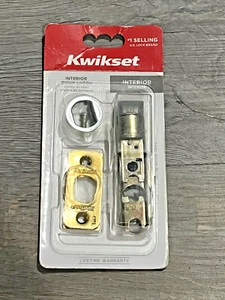 Pestillo liso ajustable en 6 vías Kwikset 1826-18, latón pulido - Imagen 1 de 5