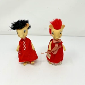 Vintage Remco Mr & Mrs Mouse w/Tails Outfits 1960s - Picture 1 of 21