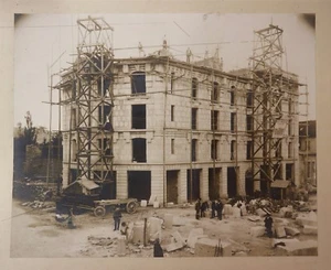 Photographie vers 1908-1909 Bâtiment centre ville Dijon Construction Architecte - Imagen 1 de 2