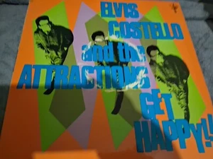Elvis Costello & The Attractions - Get Happy!! (LP, Album) (VG/VG) - Picture 1 of 2