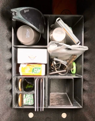 Bandeja organizadora de console central Tesla Model X Gen 1 - Impresso em 3D - Imagem 1 de 4