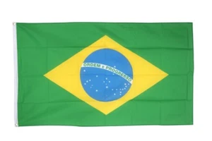 Fahne Brasilien Flagge brasilianische Hissflagge 90x150cm - Picture 1 of 1