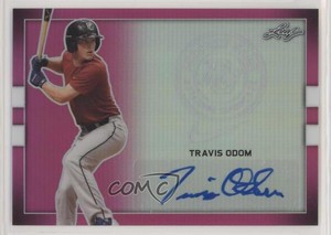 2018 Leaf Perfect Game National Showcase Metal Pink /20 Travis Odom #BA-TO1 Auto