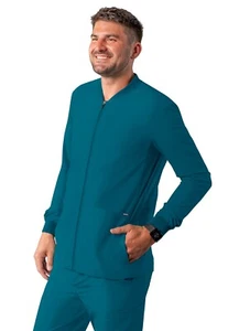 Adar Addition Scrubs For Men - Zippered Bomber Scrub Jacket - Picture 1 of 98