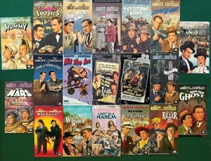 Abbott and Costello ~ 19 Full-length VHS Video Comedies Excellent Condition !!! - Picture 1 of 20