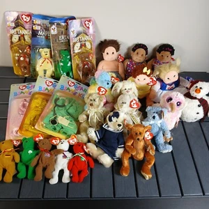 Paket mit 26 Ty Beanie Babys Kinder Buddy Teenies Outfits mit Etikett! NEU 1993-2008 PL3 - Bild 1 von 15