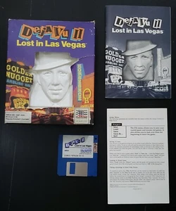 Deja Vu II Lost in Las Vegas Commodore Amiga 1988 RARE CIB Box + Game + Manual - Picture 1 of 10