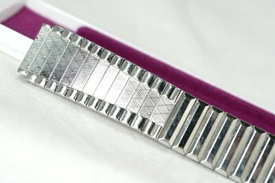 Pulsera Reloj Vintage ROWI NOS Hombre Diseñador Expansión Extremos 15.5mm Foto 1 de 4