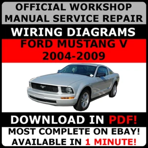 OFFICIAL WORKSHOP Repair MANUAL for FORD MUSTANG V 2004-2009 WIRING - Picture 1 of 6