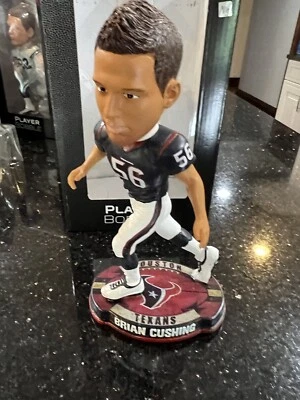 Houston Texans 2012 Brian Cushing Acción Banderín Base Bobblehead Foco Foto 1 de 4