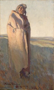 Maynard Dixon - The Ancient - Native American - Fine Art Print - 1915 - Picture 1 of 2