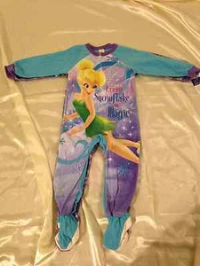 Manta Pj's de Disney Fairies: Girl 2 paquete con pies: 4T - Imagen 1 de 3