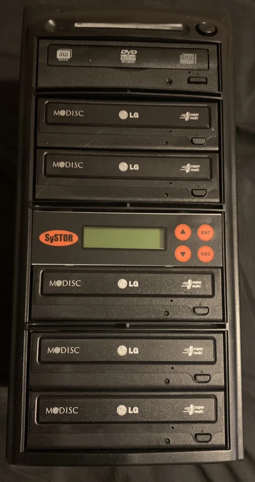 LG Systor, Model: SS-107B -  1 to 5 Disc CD/DVD Multi Target Duplicator Tower - Image 1 of 3