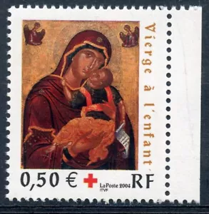 STAMP / TIMBRE FRANCE NEUF N° 3717 ** CROIX ROUGE VIERGE ET L'ENFANT / DE CARNET - Photo 1/1