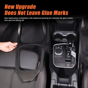 ABS Carbon Car Center Console Gear Frame Cover Trim For BMW 1 2 Series 2020-2023 - Bild 1 von 11
