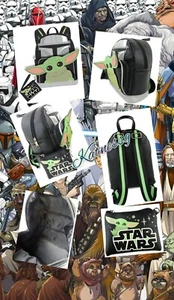 The Child Baby Yoda Mini Backpack Coin Purse Wristlet Star Wars The Mandalorian - Picture 1 of 2