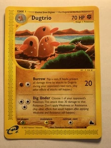 Dugtrio Skyridge Pokemon Card 52/144 Light Play Condition E-Reader - Bild 1 von 2