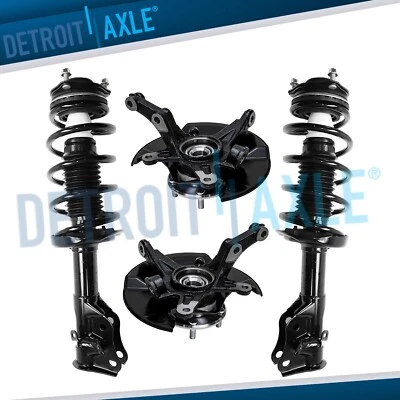 Front Steering Knuckles Wheel Hubs Struts for 2006 - 2011 Honda Civic Coupe 1.8L - Изображение 1 из 4