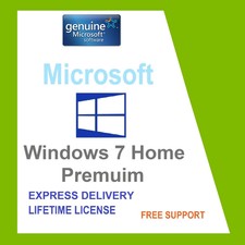 SCRAP PC with ORIGINAL WINDOWS 7 HOME 32/ 64-BIT OEM GENUINE COA LICENSE KEY