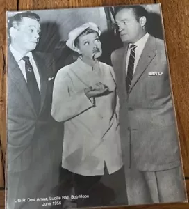 I Love Lucy, Lucille Ball con Bob Hope e Desi Arnaz rara foto 8×10 - Foto 1 di 4