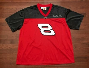 DALE EARNHARDT JR. FOOTBALL JERSEY MENS XL NASCAR BUDWEISER BUD RACING RED v - Picture 1 of 6