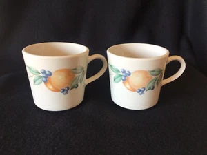 Corning Ware Corelle Abundance Set of 2 Coffee or Tea Cups - Picture 1 of 6