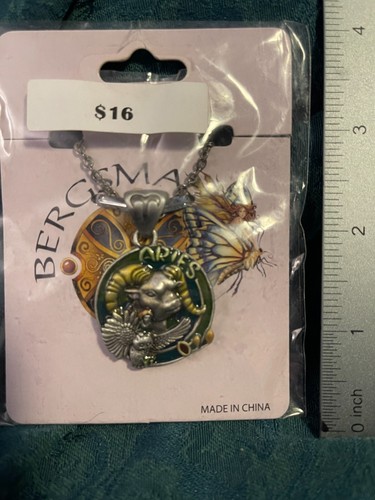 VETEMENTS Collana smaltata con ciondolo oroscopo Ariete Bergsma molto dettagliata per Ariete!