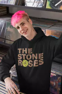 SUDADERA CON CAPUCHA THE STONE ROSES - NEGRA - UNISEX S A 5XL - REGALO BRITPOP OASIS MANCHESTER - Imagen 1 de 6