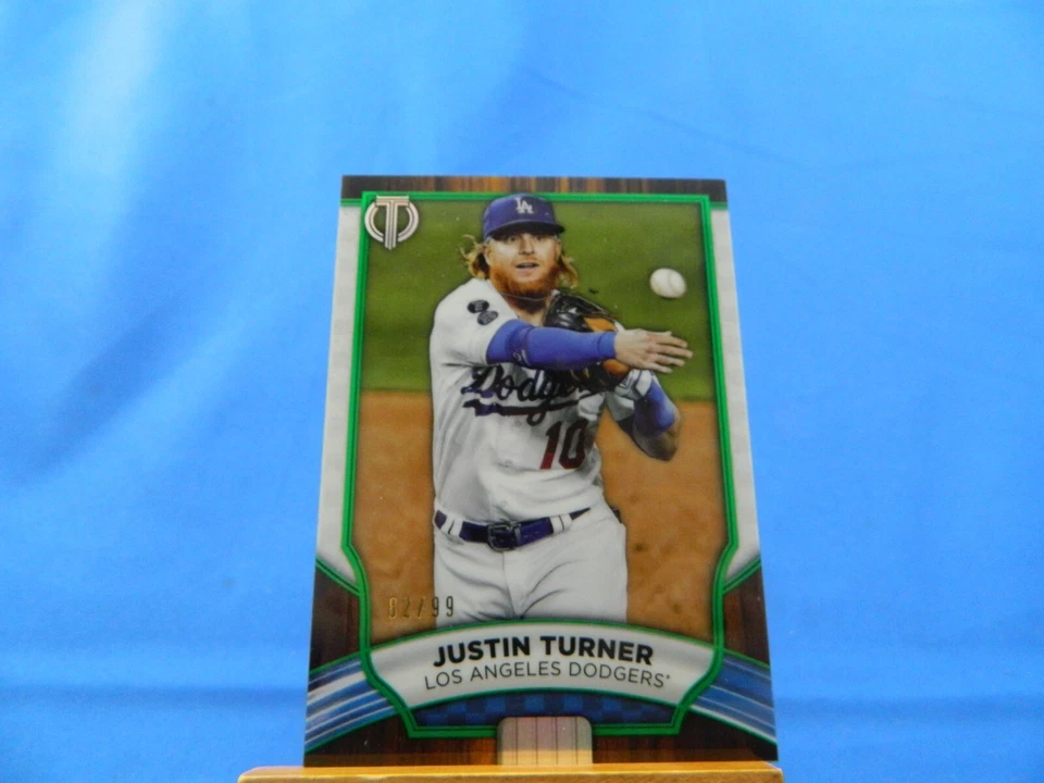Justin Turner Topps Tribute 2022 Green /99 - Image 1 of 2