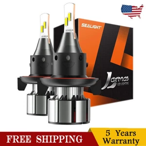 2pcs L2 H13 High Low Beam Bulbs Kit LED Headlight W/Bulbs White Bright - Foto 1 di 8