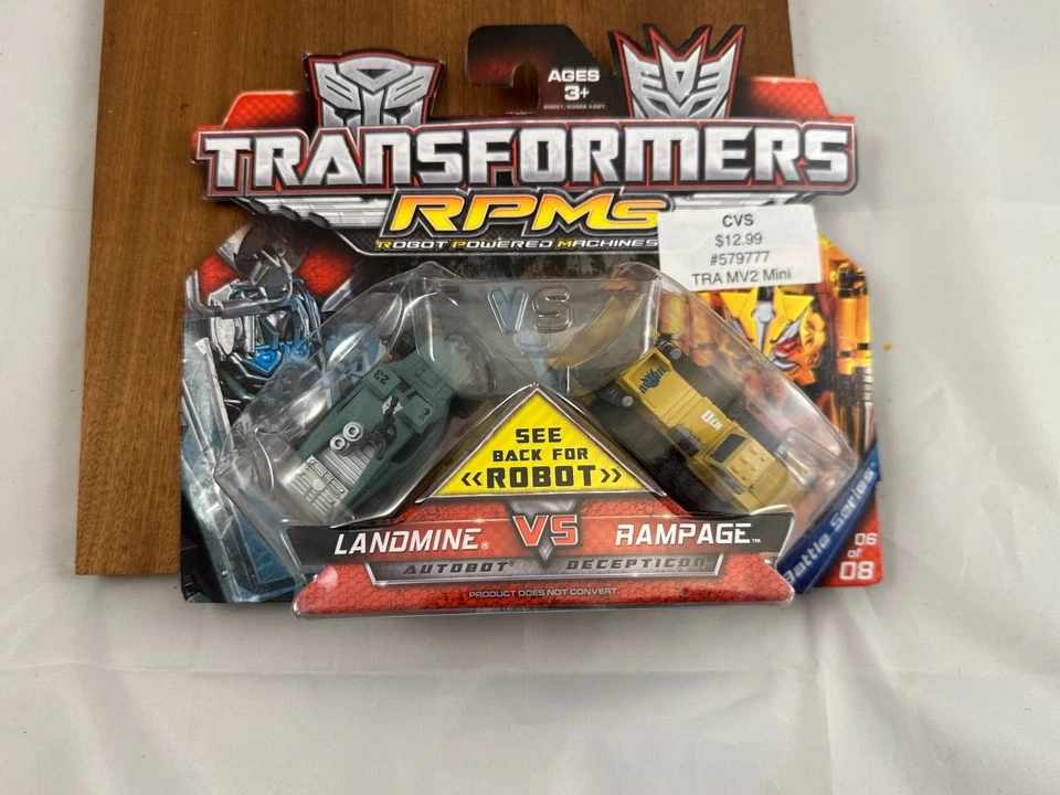 Transformers RPMs Battle Series 06 of 08 Landmine VS Rampage