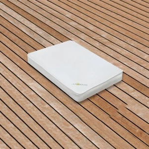 Oceansouth aufklappbarer Typ Boot Kissen Bank Sitzlänge 18" x Breite 12" - weiß - Bild 1 von 5