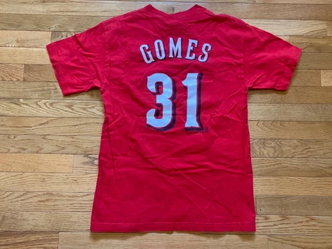 #31 Gomes Cincinnati Reds Jersey Shirt Mens Red Majestic Sz L Cover